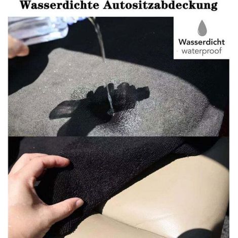Housse siège auto – Tissu éponge imperméable et respirant – Pour mécanicien et garage – Noir (1/4)