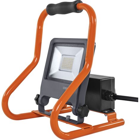 OSRAM Projecteur de travail LED  R-Stand Socket 30W 840, 4000K blanc froid, 2700 lm, IP44, 2 prises 3000W