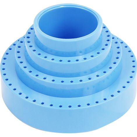 Organisateur 360° pour outils rotatifs, forets et têtes de meulage, avec 116 trous. Il range efficacement les accessoires, gain de temps et espace dans l’atelier ou la cuisine. (1/5)