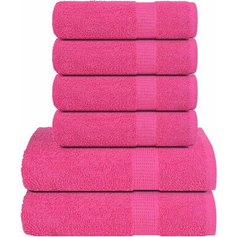 6-tlg. Handtuch-Set FROGN Rosa 360 g/m² (1/5)