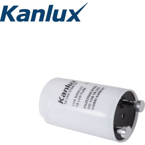 Kanlux – Starter LED T8 – Remplacement pour ballast KVG – Fonctionne 85-265V AC – Finition plastique blanche – Dimensions 39mm x 20mm (1/2)
