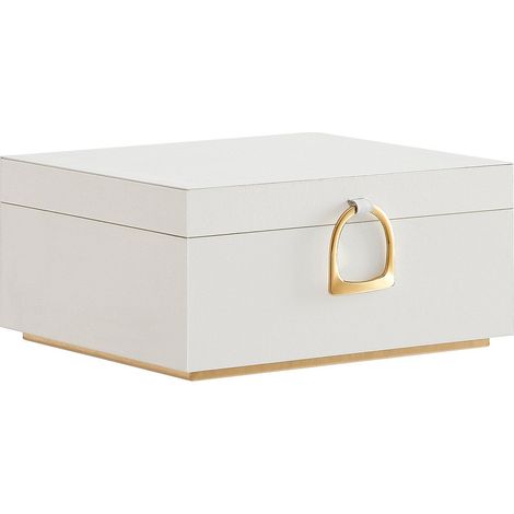 CALICOSY - Boîte à bijoux blanc - H15,5 cm (1/5)