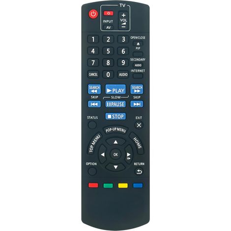 Ersatzfernbedienung N2QAYB000956 für Panasonic Blu-ray-Player DMP-BD813, DMP-BDT160, DMP-BDT161, DMP-BDT260EG, DMP-BD81EG, DMP-BDT260, DMP-BD813EG-K, DMP-BD81EG-K, DMP-BDT160EB, DMP-BD81EG-S