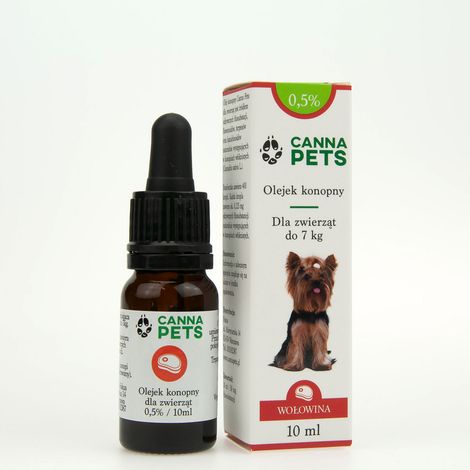 Olio di canapa 0,5% per uso animale (carne bovina) 10 ml