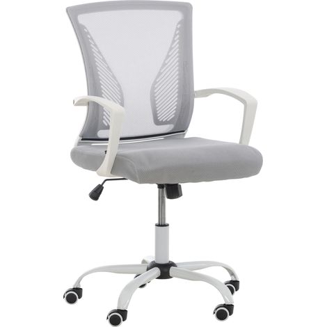 Poltrona da ufficio Tracy bianco grigio chiaro (1/5)