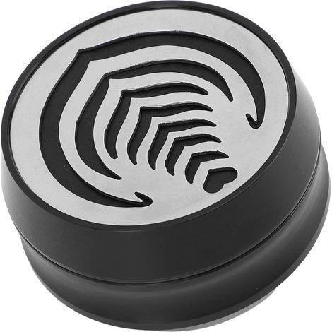 Distributeur de café 58 mm creux, hauteur réglable, en acier inoxydable noir (1/5)