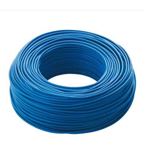 TrAdE Shop Traesio - Cavo Blu 100 Mt Isolato Unipolare 1 X 1,5 M2 Antifiamma Materiale Elettrico -