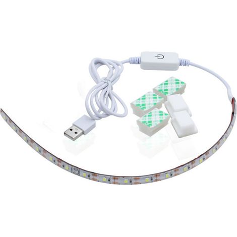 Bande LED 5 V 6500 K 30 cm, prise US 110-240 V (1/5)