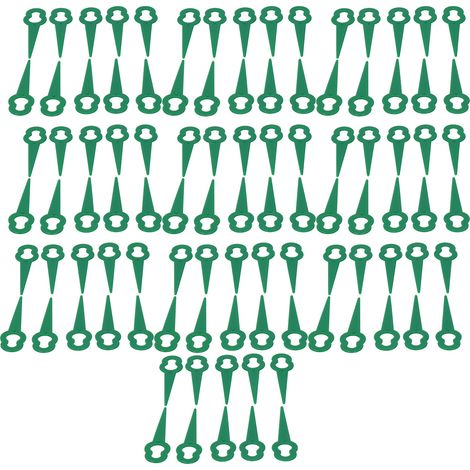 100 lames de rechange pour tondeuse à gazon portable (vertes) (1/5)
