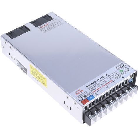 Alimentation à découpage intégrée, RS PRO 600W, 1 sortie à 24V c.c. 26.5A ( Prix pour 1 ) (1/3)