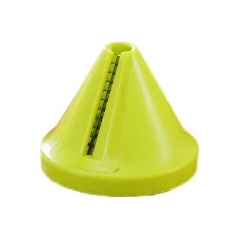 Trichterförmige Gemüsereibe, Küchenutensil Spiralschneider, zwei (grün) (1/5)