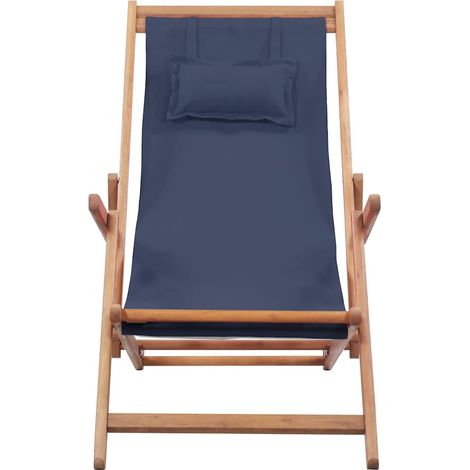 Maison Exclusive - Silla plegable de tela y estructura de madera (1/5)