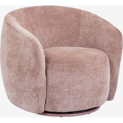 Pack de 2 sillones giratorios en chenilla Mieres SKLUM              (1/5)