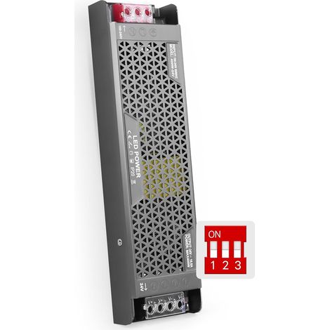 Transformateur LED 220V 24V 400W Alimentation Dimmable Basse Tension Driver 220V AC à 24V DC 16.6A Ultra Mince Convertisseur Transfo Constante Intérieur Transformateur pour LED Bande Lumineuse (1/5)