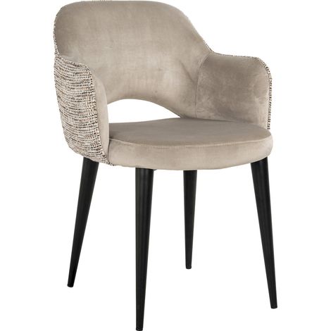 Fauteuil Giovanna Quartz Khaki Ignifuge Trendy - Quartz khaki élégant et moderne (1/5)