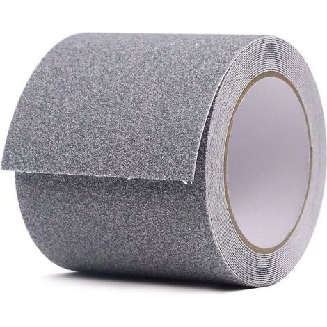 Lntyq Ruban adhésif antidérapant très résistant pour escaliers, extérieur/intérieur, étanche, 10 cm x 5 m, rouleau antidérapant de sécurité pour marches d'escalier, bandes antidérapantes pour escali (1/4)