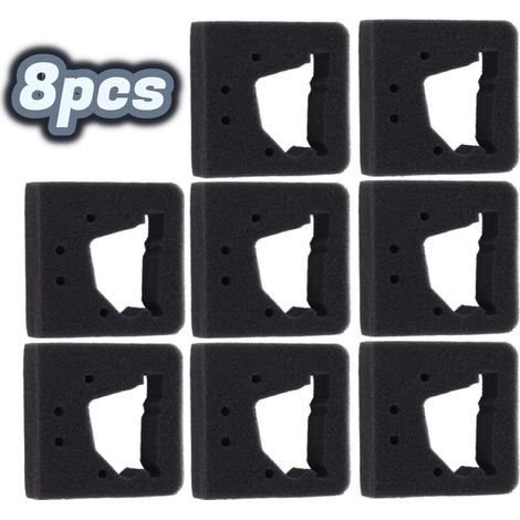 Paquete de 8 elementos de filtro de aire 17211-ZM3-800 para motocultor Honda GX22 GX31 GX 22 GX 31 FG100 (1/5)