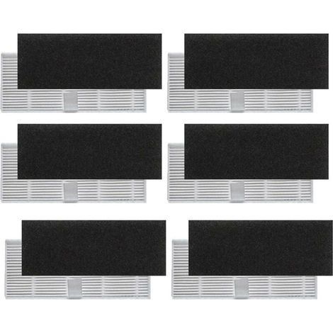 Filtro HEPA de repuesto para robot aspirador Proscenic 850T, paquete de 12 unidades (1/2)