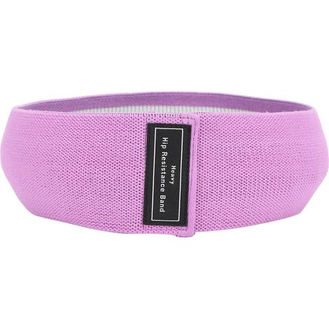 Bande de résistance élastique antidérapante pour fitness, sangle d'étirement violette, équipement d'exercice de musculation (1/5)