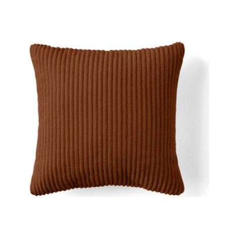 Pivoine - coussin - en velours côtelé - 35x35 cm - Terracotta (1/4)