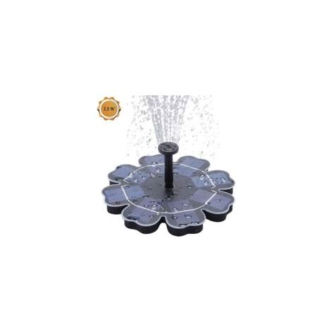 Bomba de agua solar, bomba solar para estanque de 2,5 W, bomba flotante para fuente de pájaros, circulación de agua exterior, cascada solar para piscina, jardín, pecera, acuario - Crezuo