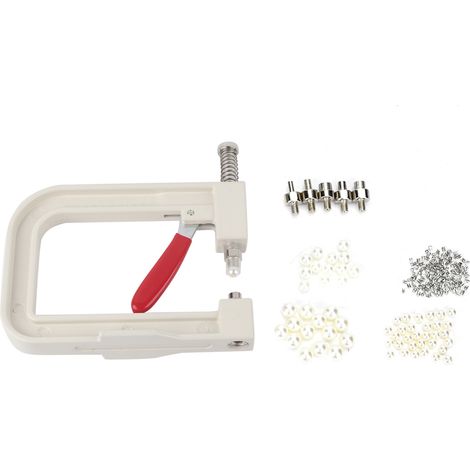 Machine à perles cloutées manuelle - Kit d'outils DIY pour réparation de vêtements et bijoux (1/5)