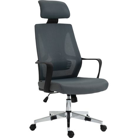Silla de oficina Kanab con reposacabezas Gris (1/5)