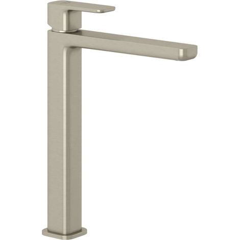 KLUDI-RENON Miscelatore monocomando per lavabo a bacinella - senza piletta di scarico Nichel spazzolato inox, 42298N575 (1/2)