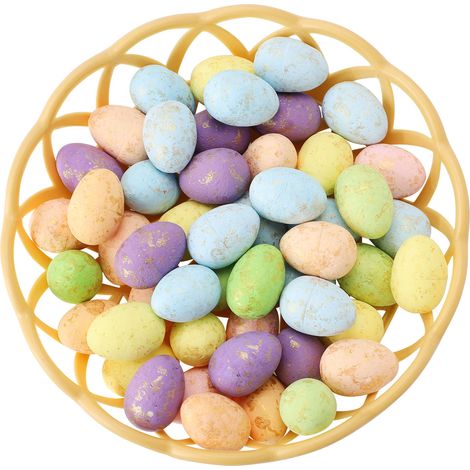 Œufs de Pâques Miniatures en Mousse avec Panier pour Décorations de Printemps et Artisanat (1/5)