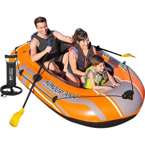Bateau gonflable Kondor Elit 3000 avec rames 246x122 cm