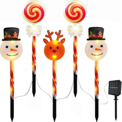 Set mit 10 Solar-Weihnachtslichterketten, 8 Beleuchtungsmodi, IP65 wasserdicht (1/5)