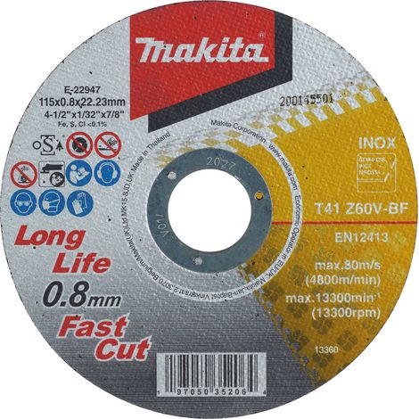 MAKITA Trennscheibe 115x0,8mm INOX (E-22947) (1/2)