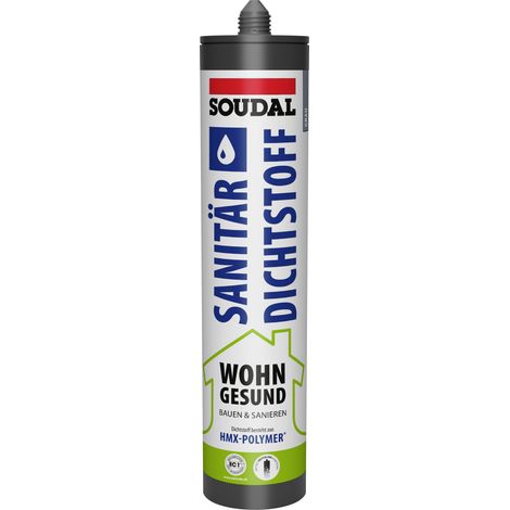 Soudal Sanitär-Dichtstoff Wohn Gesund grau 300 ml Dichtmaterialien