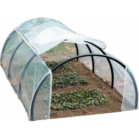 Metallurgica Buzzi SP150 Serra Primizia Tunnel acciaio tubolare telo UV 90x150 cm altezza 50 cm colore Nero