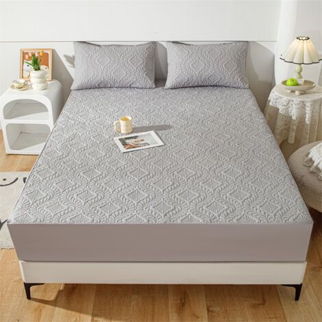 Drap-housse matelassé imperméable, drap anti-urine, protège-matelas (1/3)