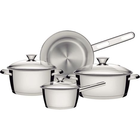 Tramontina 65650/324 Set di pentole, Inossidabile Acciaio Inox Gla, Edelstahl
