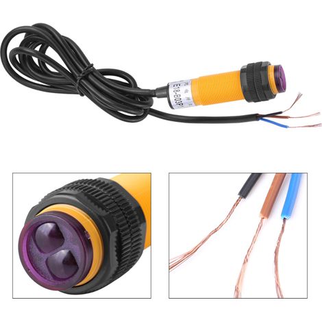PNP-Infrarot-Lichtschranke E18-B03P1, 5–30 cm, 3-adrig, 6–36 V DC (1/5)