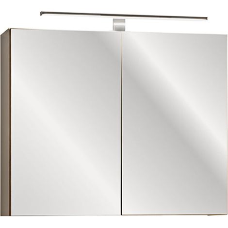 Spiegelschrank 80cm Éros Taupe (1/5)