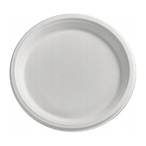 Assiettes jetables 15,5 cm, 50 pièces, en canne à sucre, offertes - grill (1/5)