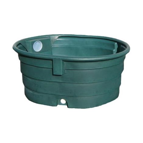 Plast'Up Rotomoulage – Bac de pâturage 600L – Polyéthylène traité anti-UV – Bouchon de vidange 2 pouces avec joint – Emplacement pour flotteur en option
