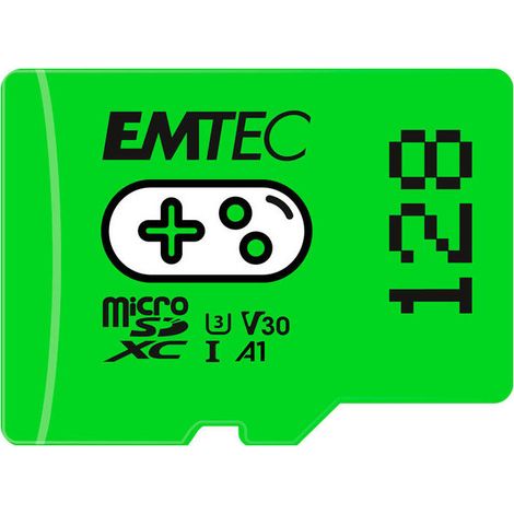 MicroSDXC 128GB Gaming Green EMTEC (1/3)