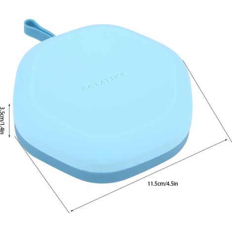 Miniatur-Eiswürfelform aus Silikon für den Heimgebrauch, ideal zur Herstellung eigener Eiswürfel (hellblau) (1/5)