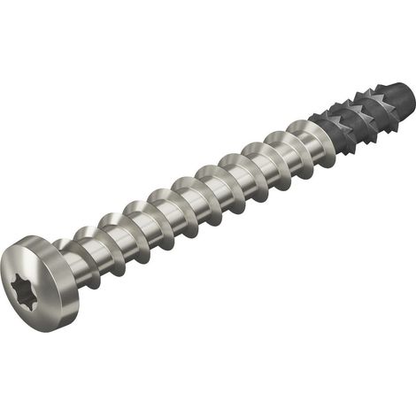 OBO Bettermann Anclaje de cabeza redonda con cabeza de sartén 7,5x75mm Acero inoxidable, resistente al óxido A4 1.4401, 3498274