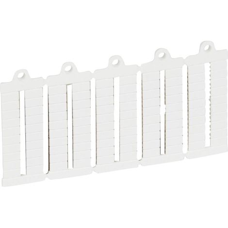 100 repères prédécoupés vierges pour bloc de jonction viking 3 pas 5mm LEGRAND 039500
