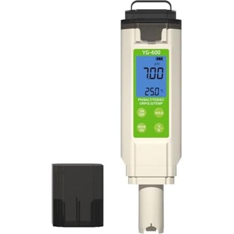 Testeur de qualité d'eau numérique 7 en 1 pour piscine, pH/ORP/salinité pour piscine, analyseur de qualité de l'eau 7 en 1 (1/5)