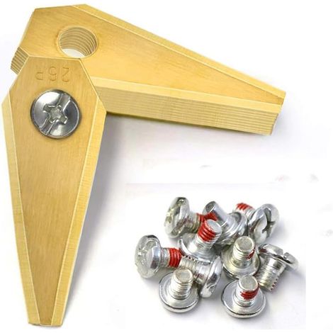 30 x Lame Robot Tondeuse pour Tondeuse à Gazon,lame tondeuse pour gardena,Lames de Couteau en Titane pour Toutes Les Tondeuses Robotiques pour Husqvarn(3g-0.75mm) Avec 30 Vis (30 pièces pour Bosch) (1/5)