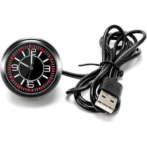 Horloge miniature pour tableau de bord de voiture, décoration universelle, cadeau pour les amis - Modèles USB (1/5)