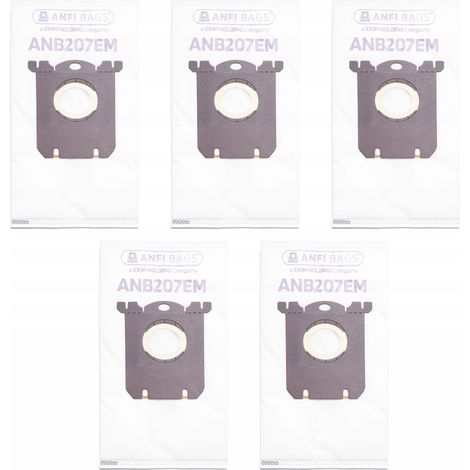 5 sacchetti per aspirapolvere Electrolux Philips E201SM E201B E201S FC8021 S-BAG (1/2)