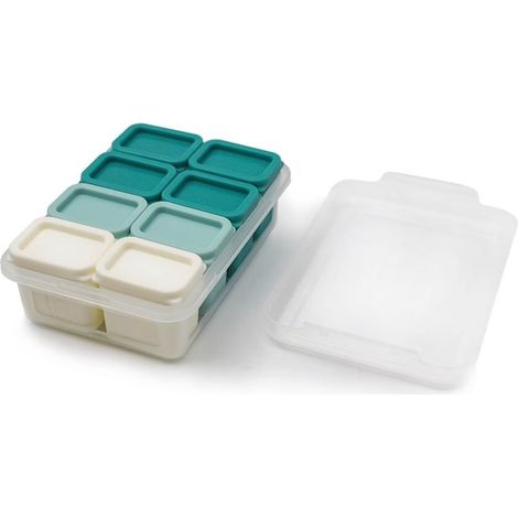 vasetti in silicone gourmet per neonati – 50 ml, sfumatura satinata  Coperchi ermetici a prova di perdite  Resistenti al forno/microonde  Conservazione sana e divertente, stile 2 (1/5)