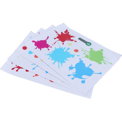 Lot de 4 autocollants muraux en PVC, stickers adhésifs innovants pour chambre d'enfant